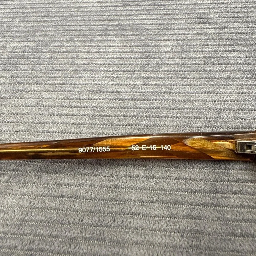 OGI Evolution Eyeglasses 9077/1555 Tortoise Shell Brown Amber Japan 52-16-140
